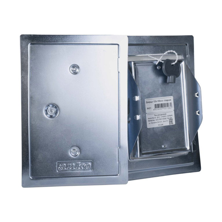 Chimney door 120x180mm flat galvanized